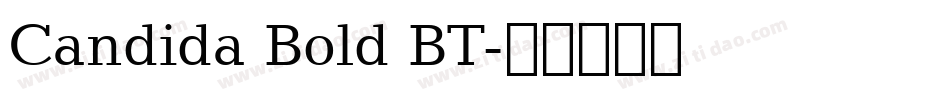 Candida Bold BT字体转换